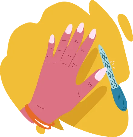 Nail shaping  Illustration