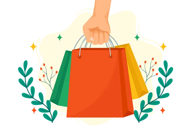 National Consumer Day Vector Illustration With Shopping Cart And Paper Bag For Promotion Banner Or Poster In Flat Cartoon Background Design Illustration