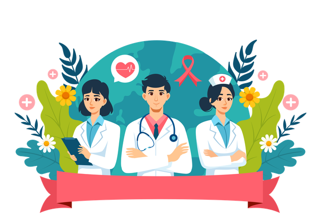 National Doctors Day  Illustration