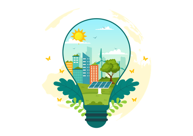 National Energy Conservation Day  Illustration