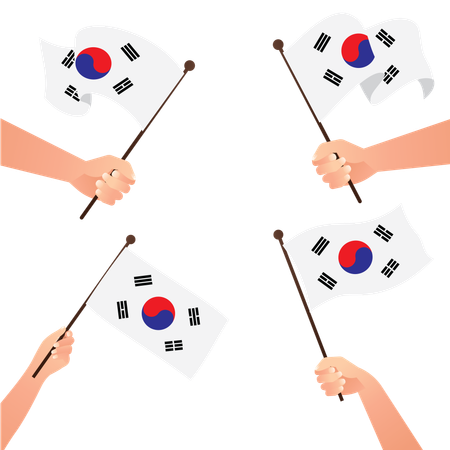 National flag of south korea  Illustration