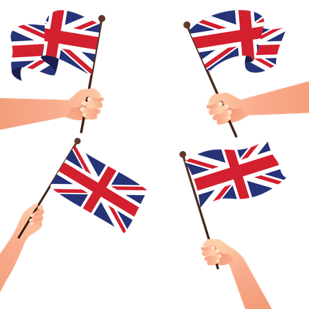 National flag of UK  Illustration