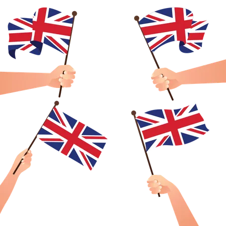 National flag of UK  Illustration