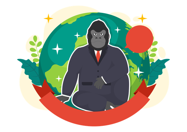 National Gorilla Suit Day  イラスト