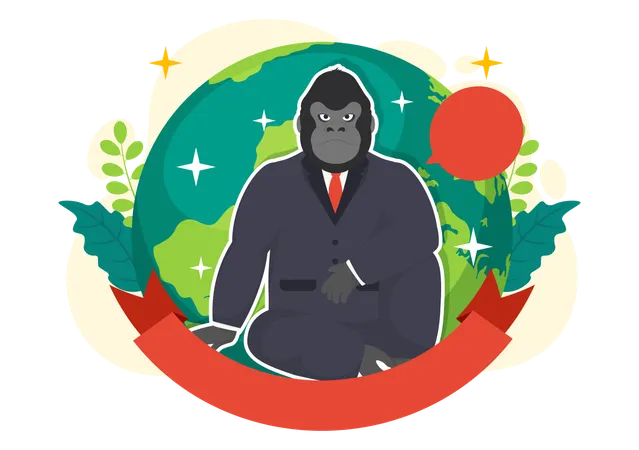 National Gorilla Suit Day  イラスト