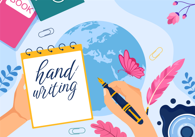 National Handwriting Day  Illustration