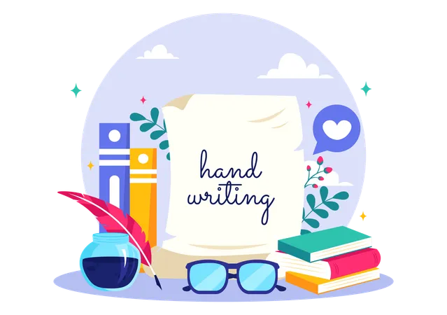 National Handwriting Day  Illustration