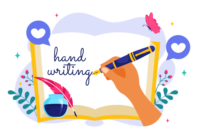 National Handwriting Day  Illustration