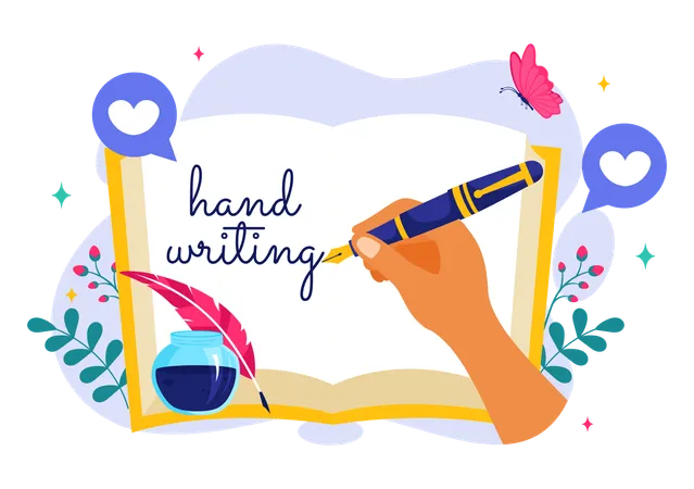 National Handwriting Day  Illustration