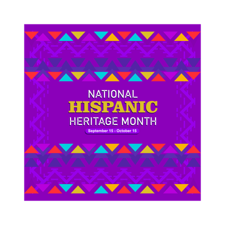 National Hispanic Heritage Month celebration  Illustration