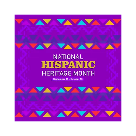 National Hispanic Heritage Month celebration  Illustration