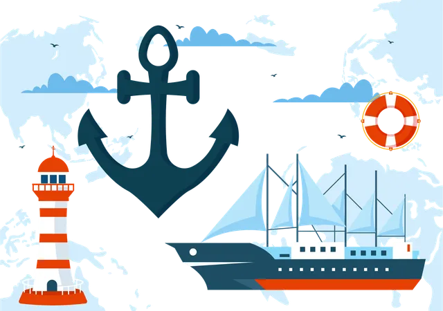 National Maritime Day  Illustration