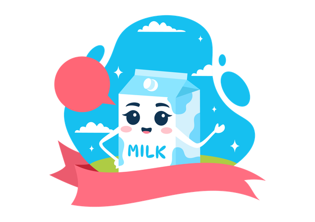 National Milk Day  Illustration