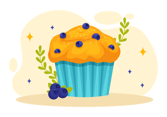 National Muffin Day  Illustration