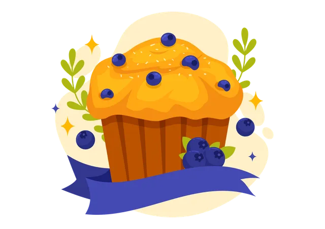 National Muffin Day Vector Illustration On February 20th With Chocolate Chip Food Classic Muffins Delicious In Flat Cartoon Illustration Illustration