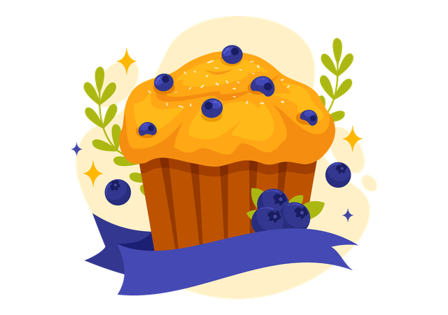 National Muffin Day  Illustration