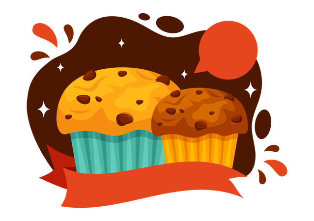 National Muffin Day  Illustration