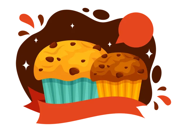 National Muffin Day  Illustration