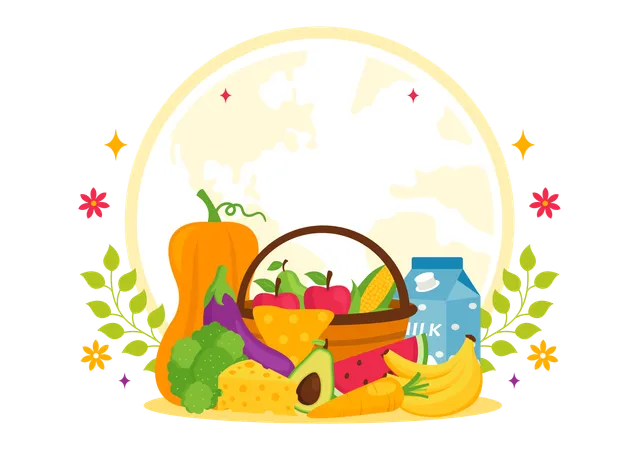 National Nutrition month  Illustration