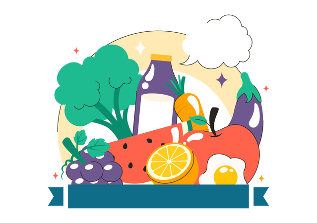 National Nutrition Week  Illustration