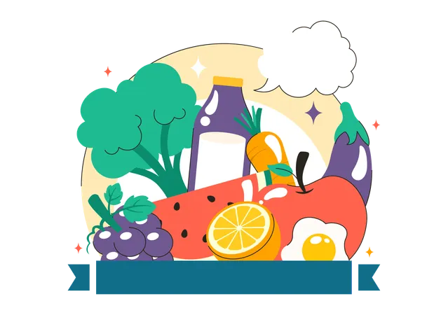 National Nutrition Week  Illustration