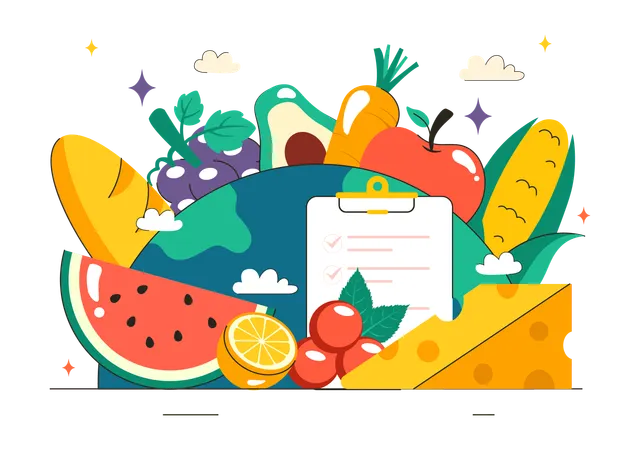 National Nutrition Week  Illustration