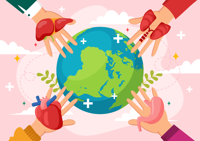 National Organ Donor Day  Illustration