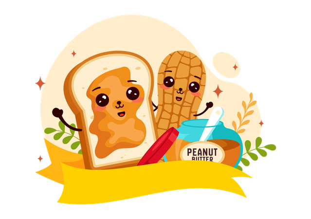 National Peanut Butter Day  Illustration