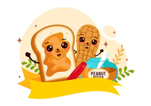 National Peanut Butter Day  Illustration