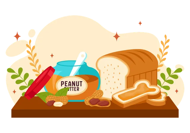 National Peanut Butter Day  Illustration