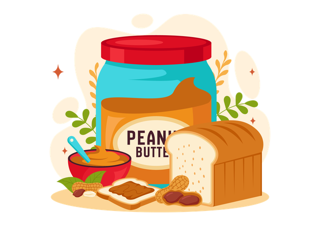 National Peanut Butter Day  Illustration