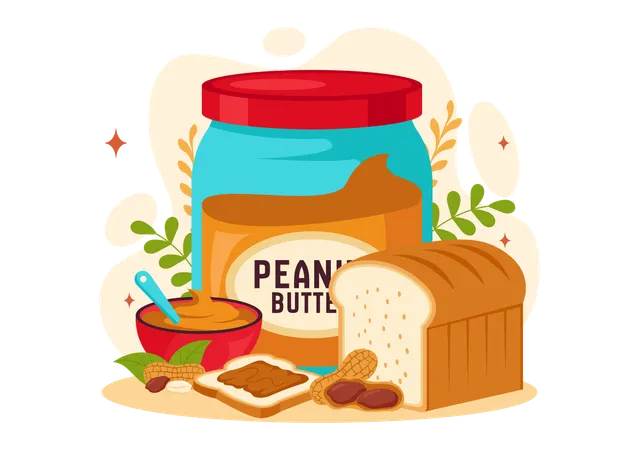 National Peanut Butter Day  Illustration