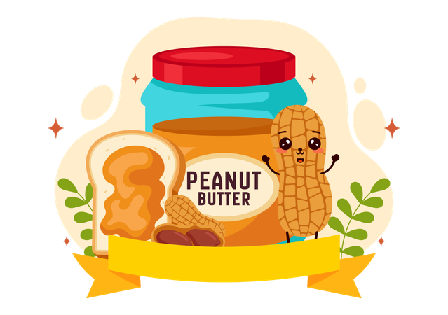 National Peanut Butter Day  Illustration