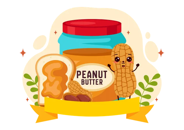 National Peanut Butter Day  Illustration