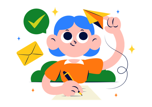 National Pen Pal Day  Illustration