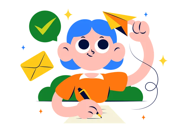 National Pen Pal Day  Illustration