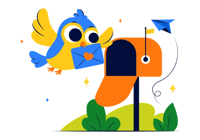 National Pen Pal Day  Illustration