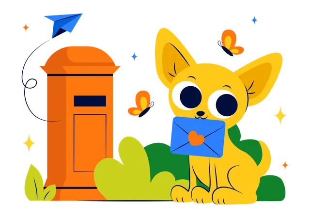 National Pen Pal Day  Illustration