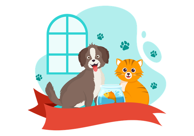 National Pet Day  イラスト