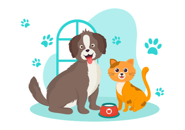 National Pet Day  Illustration