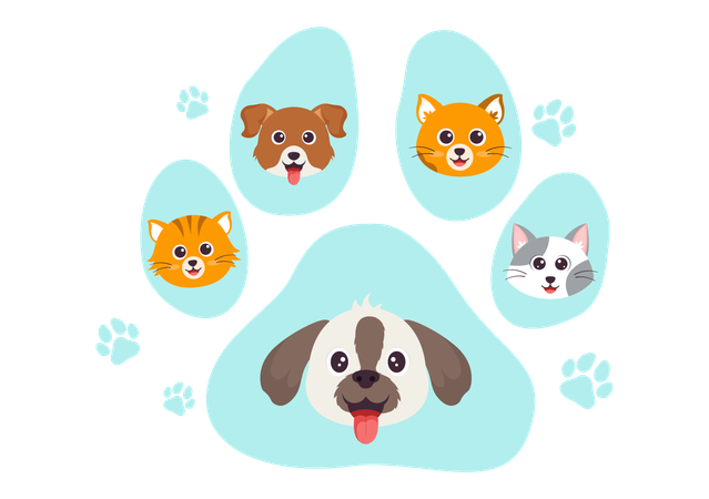 National Pet Day  Illustration