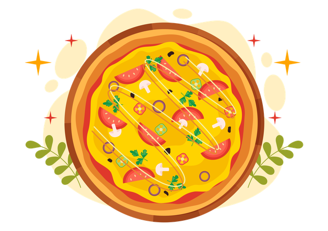 National Pizza Day  Illustration