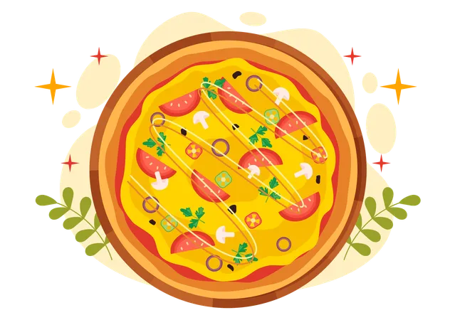 National Pizza Day  Illustration