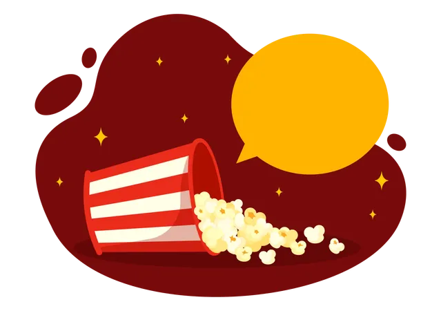 National Popcorn Day Vector Illustration On January 19th With A Big Box Popcorns To Poster Or Banner In Flat Cartoon Background Design Illustration