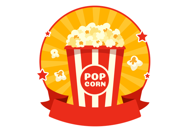 National Popcorn Day  Illustration