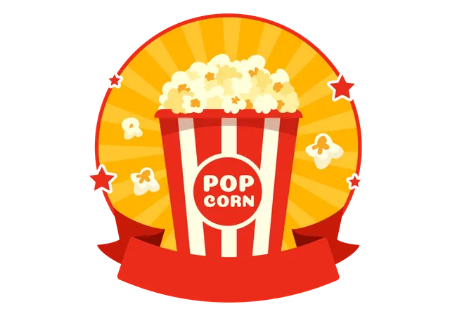 National Popcorn Day  Illustration