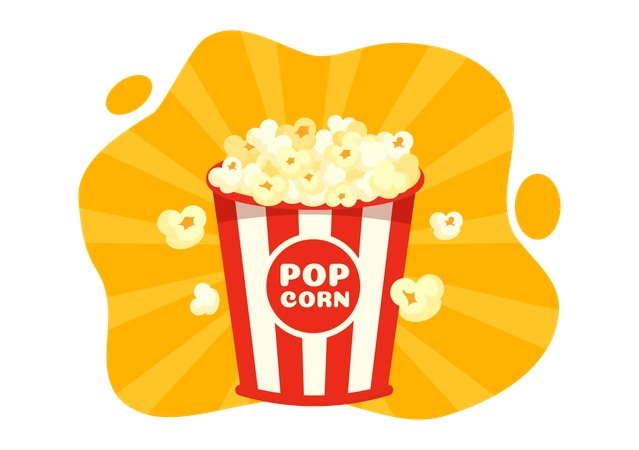 National Popcorn Day  Illustration