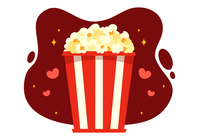 National Popcorn Day  Illustration