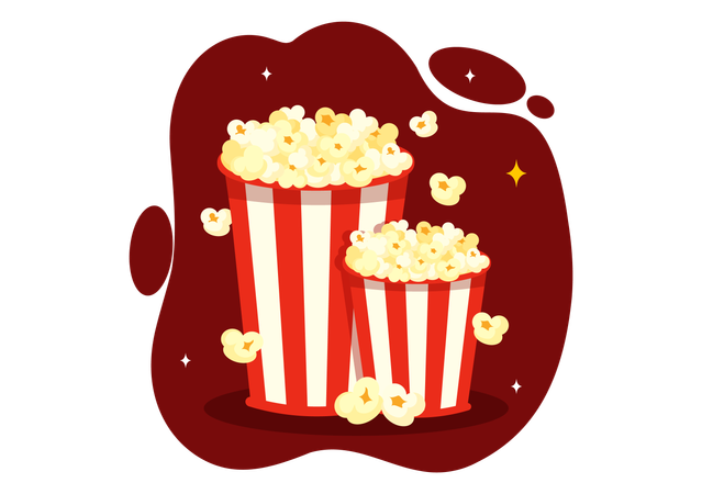 National Popcorn Day  Illustration