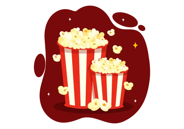 National Popcorn Day  Illustration